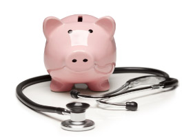 Piggy Bank and Stethoscope
